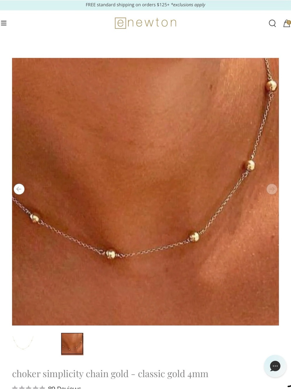 Enewton choker simplicity chain gold ~ classic 4 mm gold - Picture 5 of 5